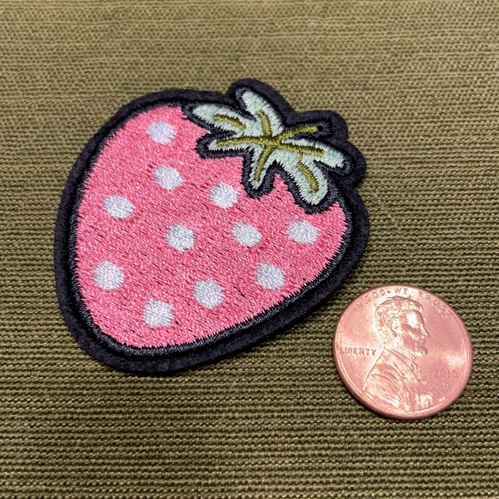 Strawberry Iron On Patch